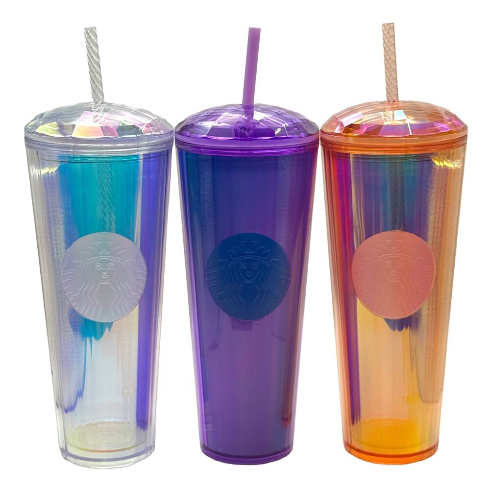 Set of Three Starbucks Kaleidoscope 24 oz Tumblers